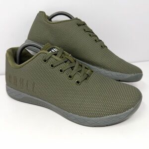 Nobull Project Mens Superfabric Trainer Sz 9.5 Olive CrossFit Gym Shoe Excellent